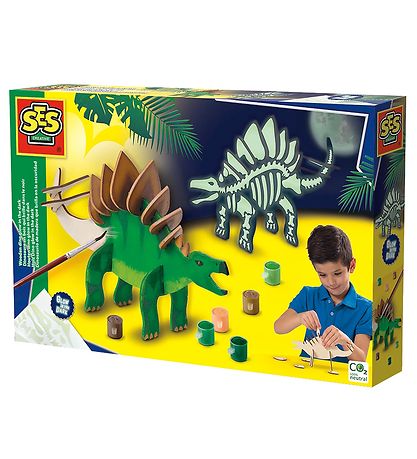 SES Creative Modeldinosaur - DIY - Sølvlysende