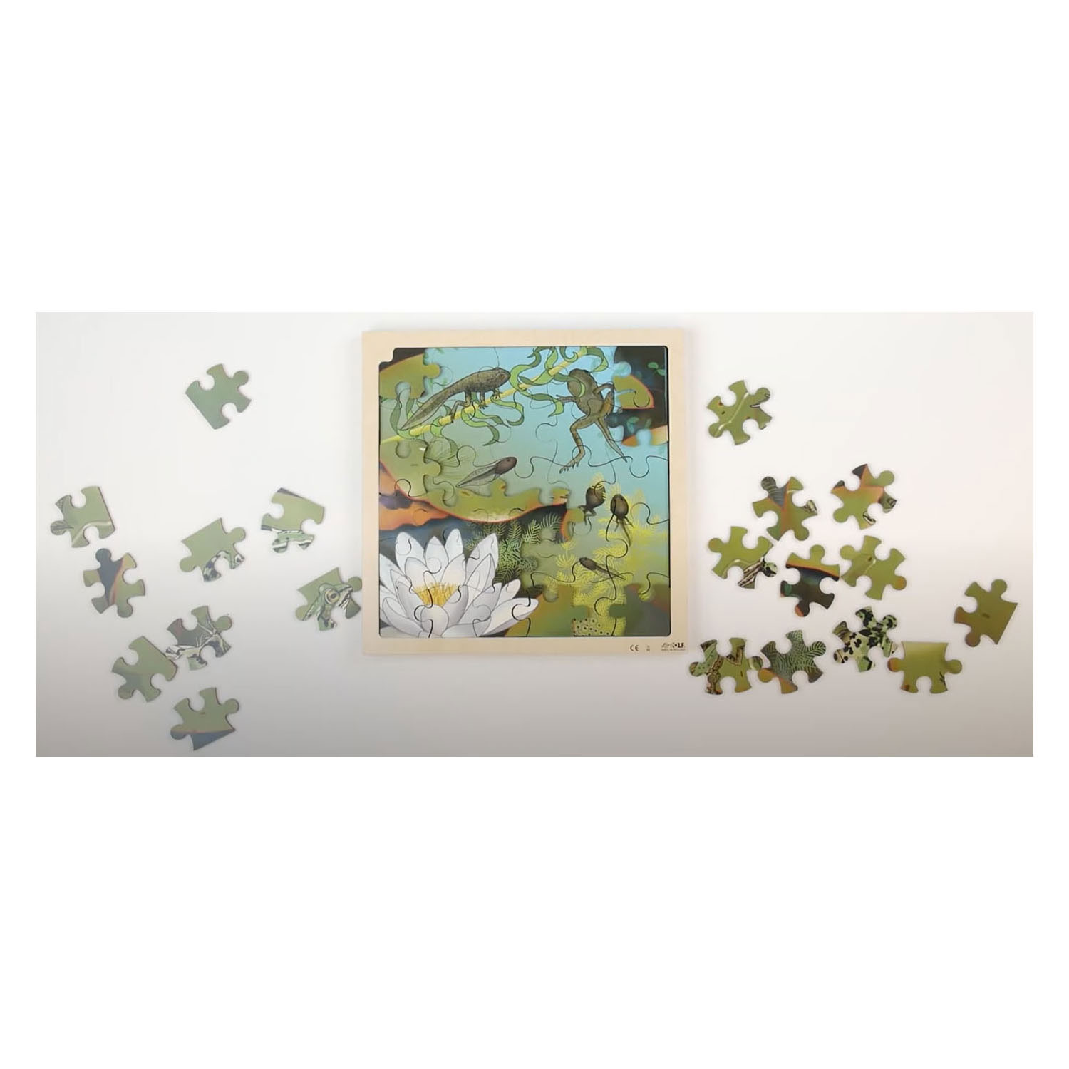 Rolf Connect - Groei en 4 Lagenpuzzel Hout Kikker, 86st.