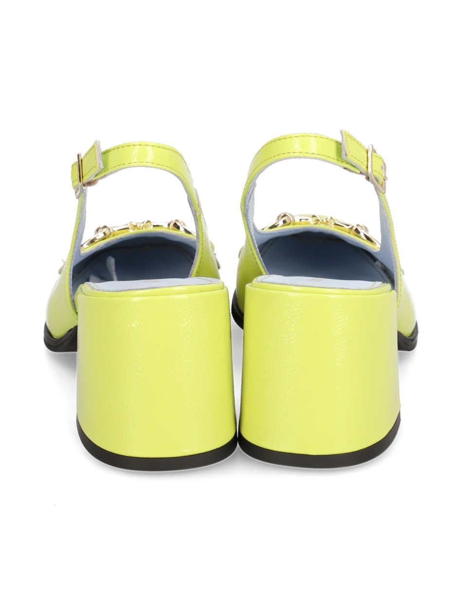 Lackleder Slingpumps