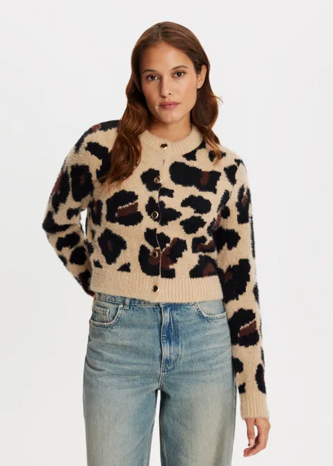 Leopard vest jacquard assorti (ASSOR)