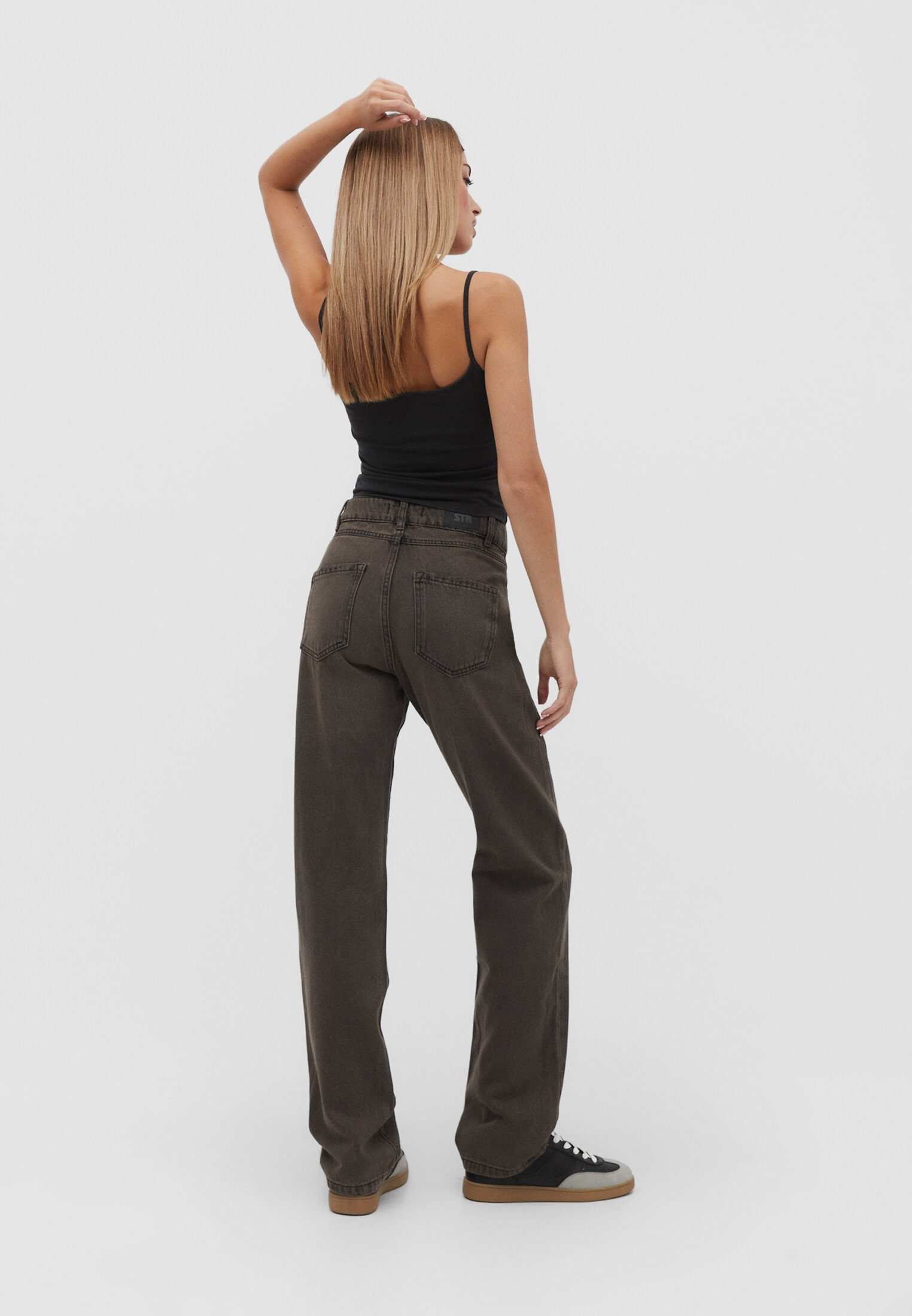 calça jeans reta vintage