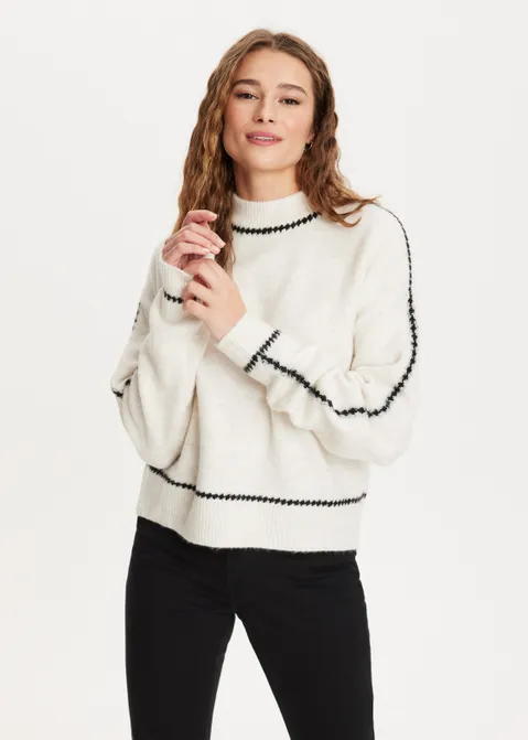 Trui met details off-white (WTO.MEL)