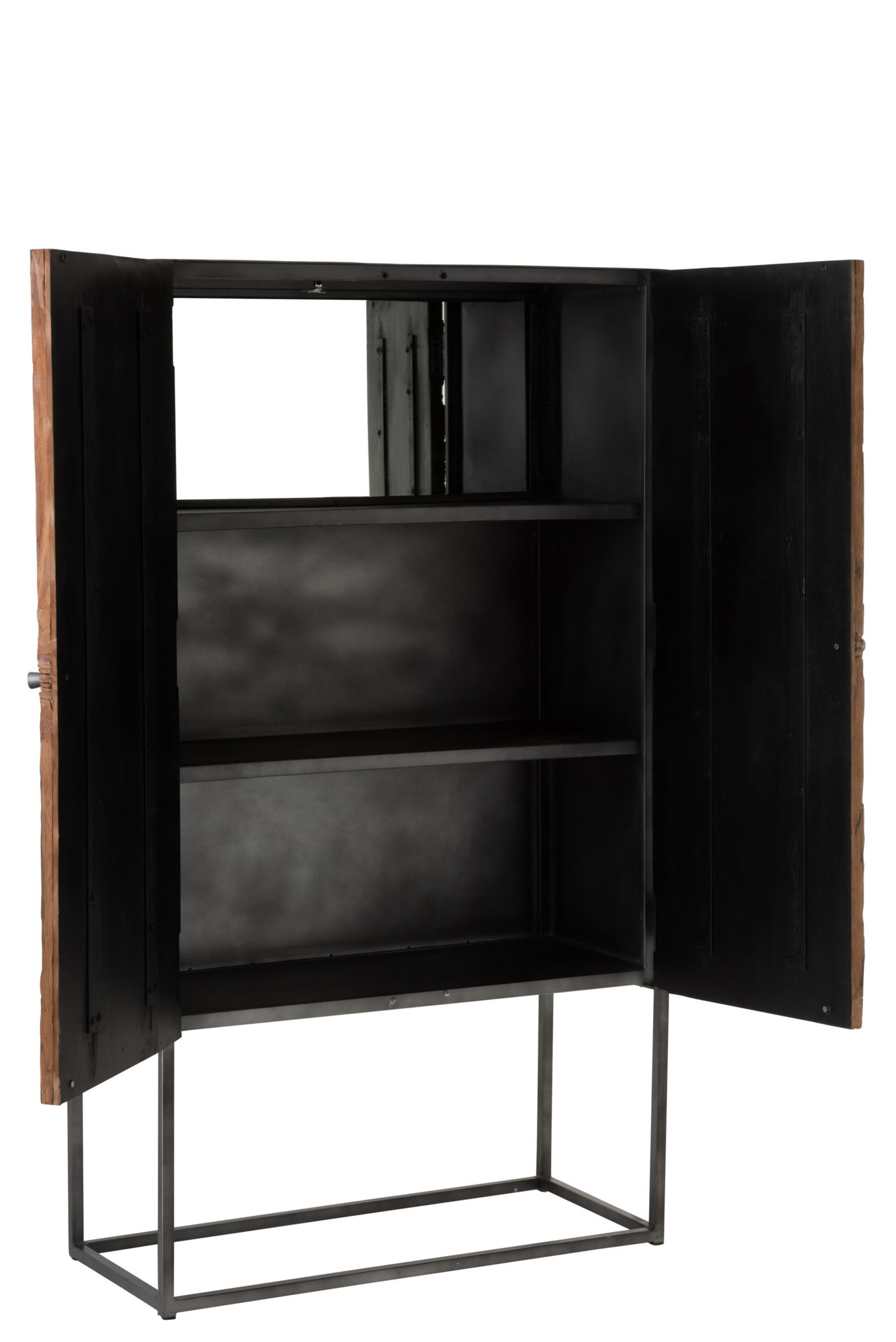 Wandkast Shanil bruin/grijs