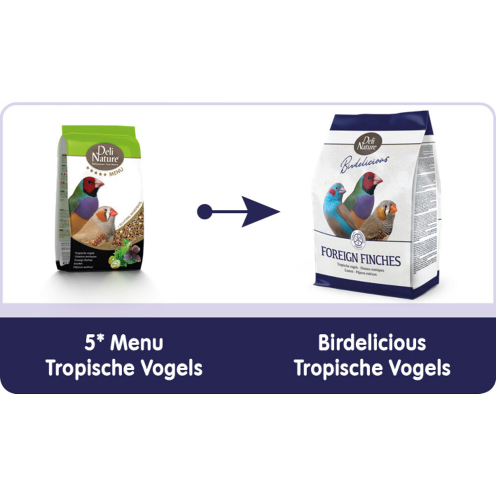 Deli Nature 5 Sterren Menu Tropische Vogels800 gr