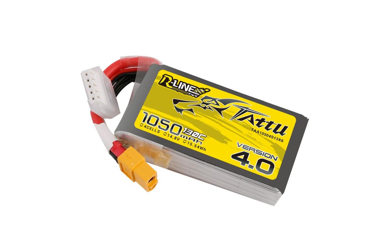 RC-Akku LiPo 1050 mAh 14.8 V 130C R-Line V44S LiPo mit XT60 Stecker