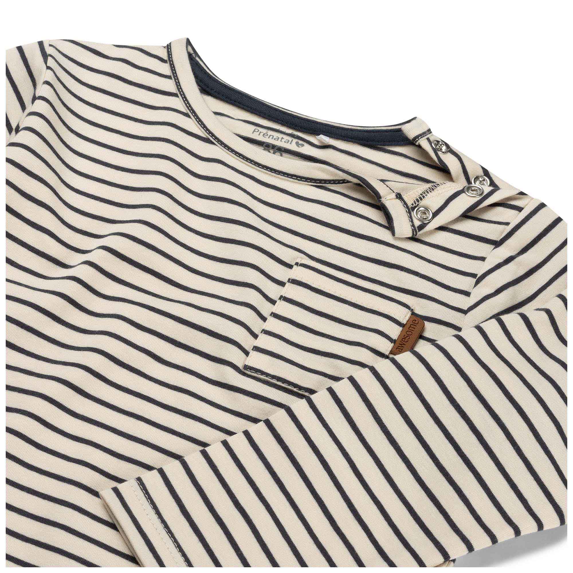 Prénatal peuter shirt lange mouwen strepen blauw