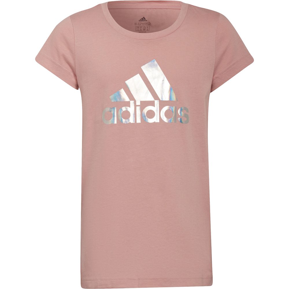 adidas Dance Metallic Print T-Shirt Mädchen wonder mauve