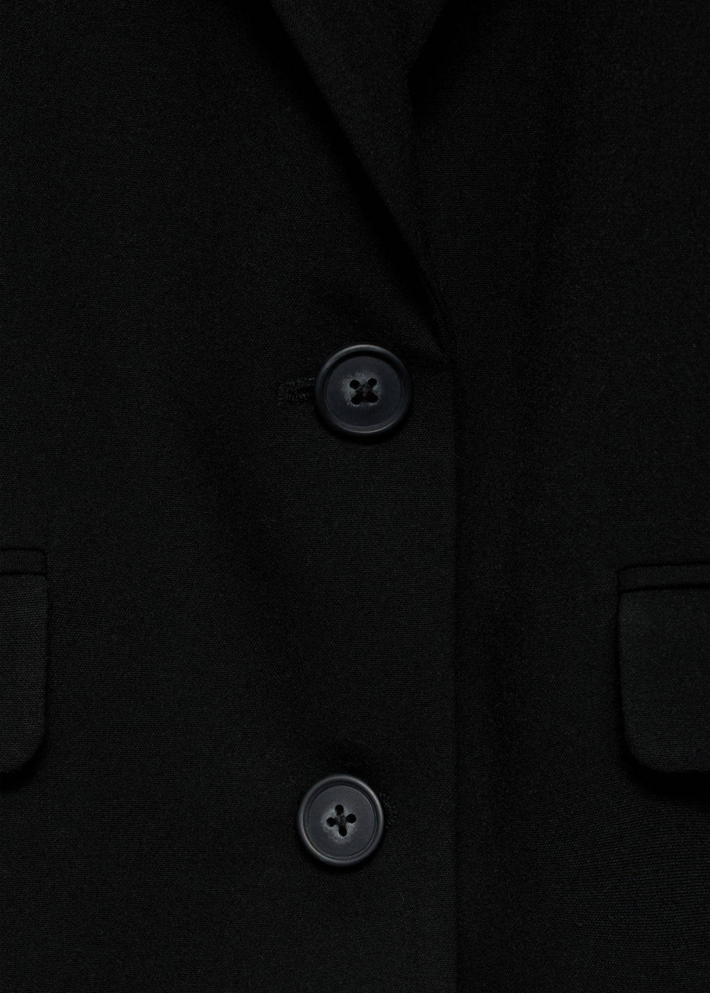 MANGO TEEN regular fit blazer zwart