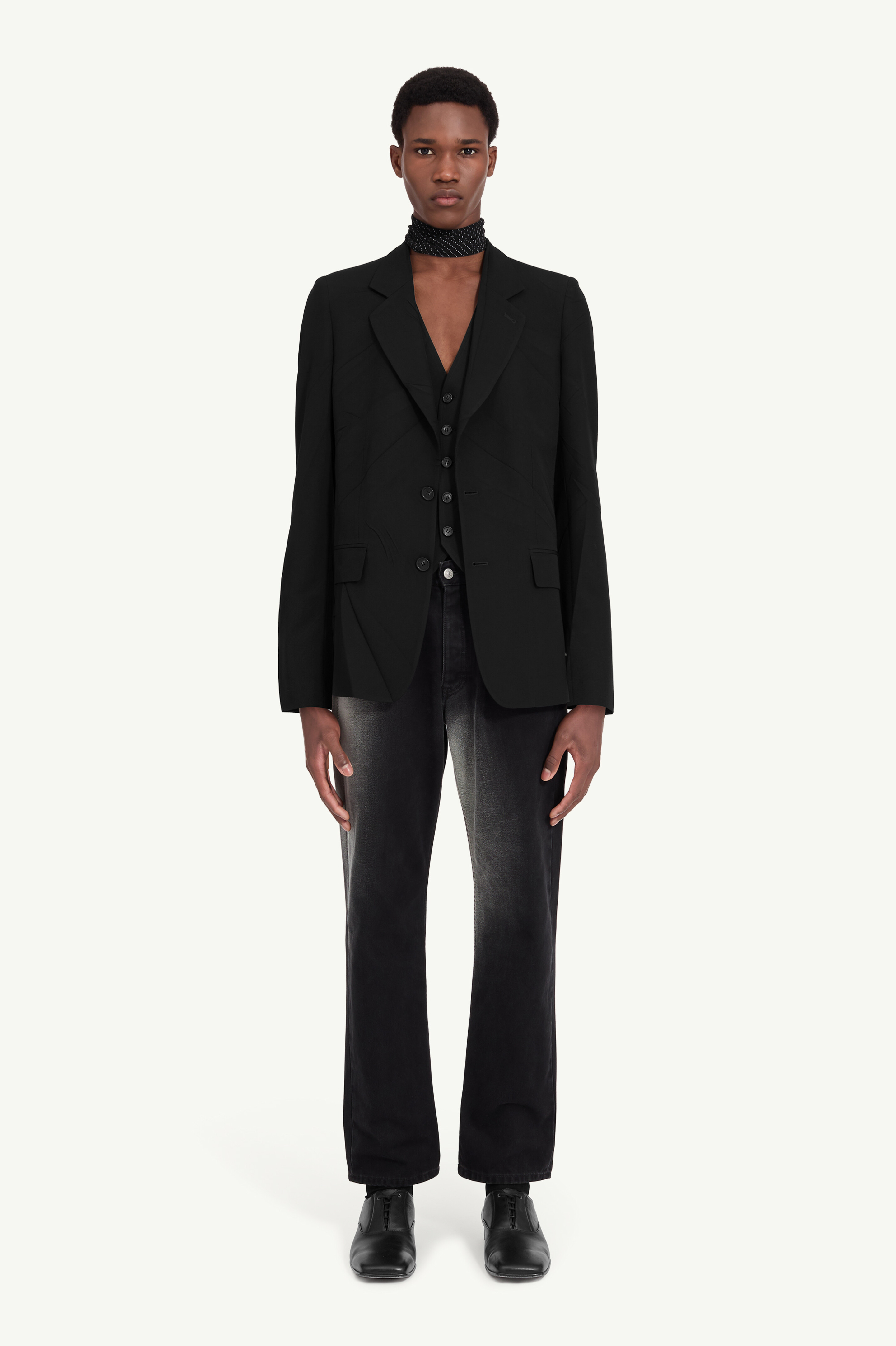 Veste de costume en laine mélangée pour homme | MM6