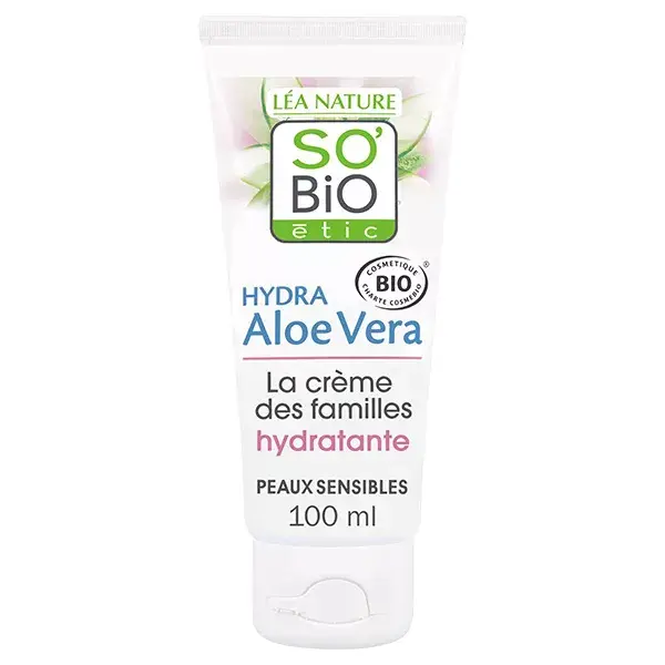 Creme Hidratante Orgânico So'Bio Étic Hydra Aloe Vera 24h 100ml