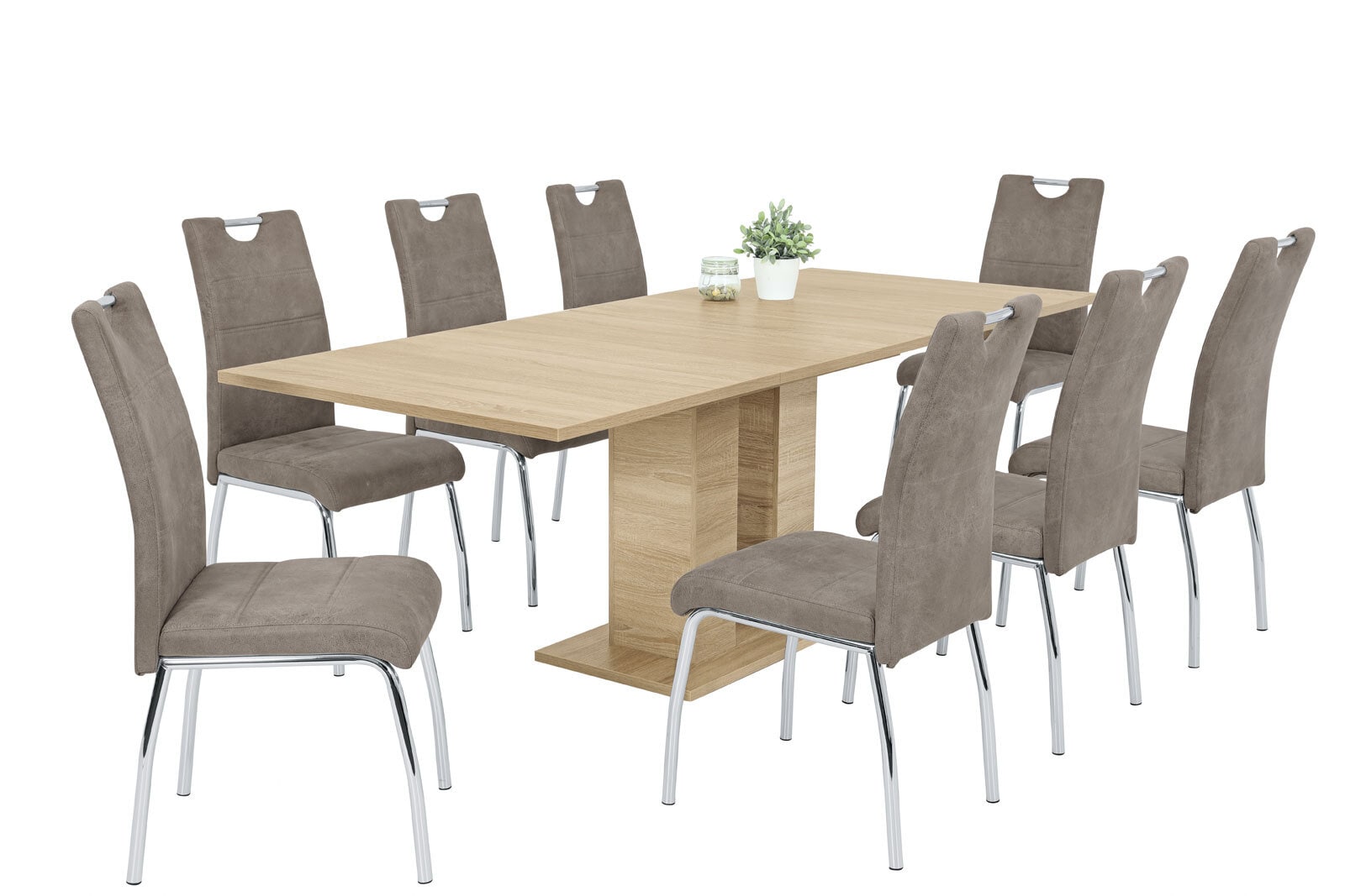 Stuhl Karola II Stoff Vintage Beige