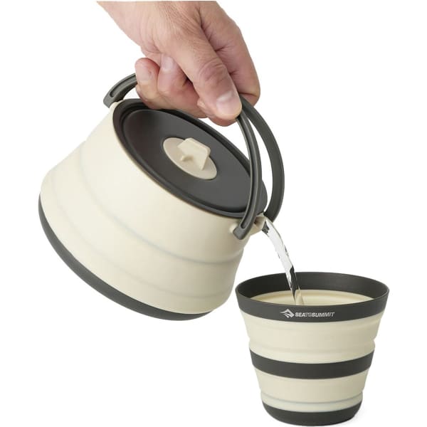Popote randonnée SEA TO SUMMIT FRONTIER UL COLLAPSIBLE KETTLE 1.1L WHITE