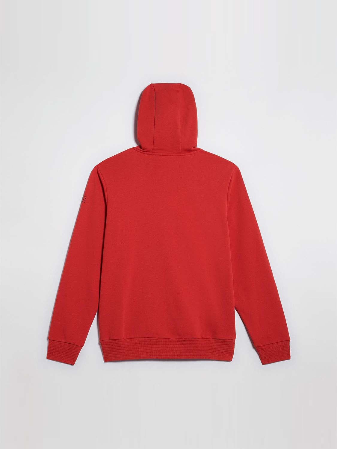 Sweat Homme A Capuche Matières Recyclées Rouge