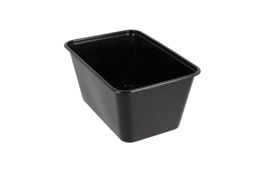 Maaltijdbak PP 1000ml zwart