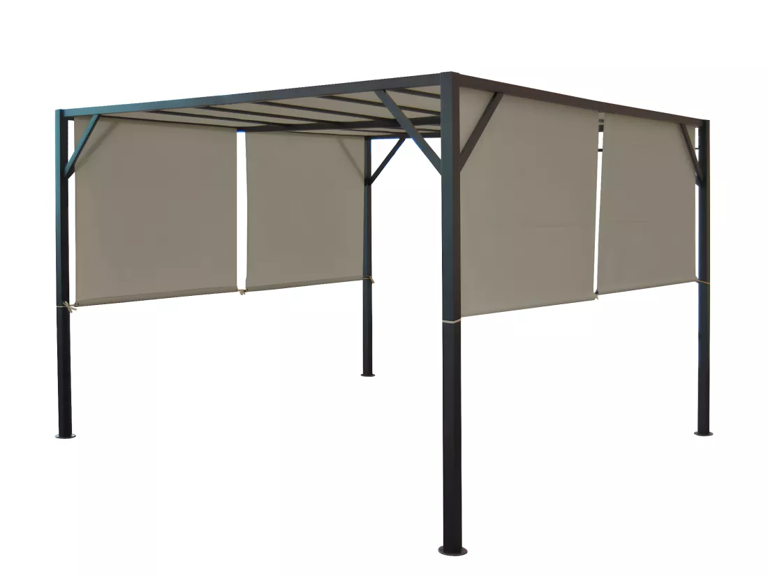Toile de rechange pour toit de pergola Beja3x3m, taupe