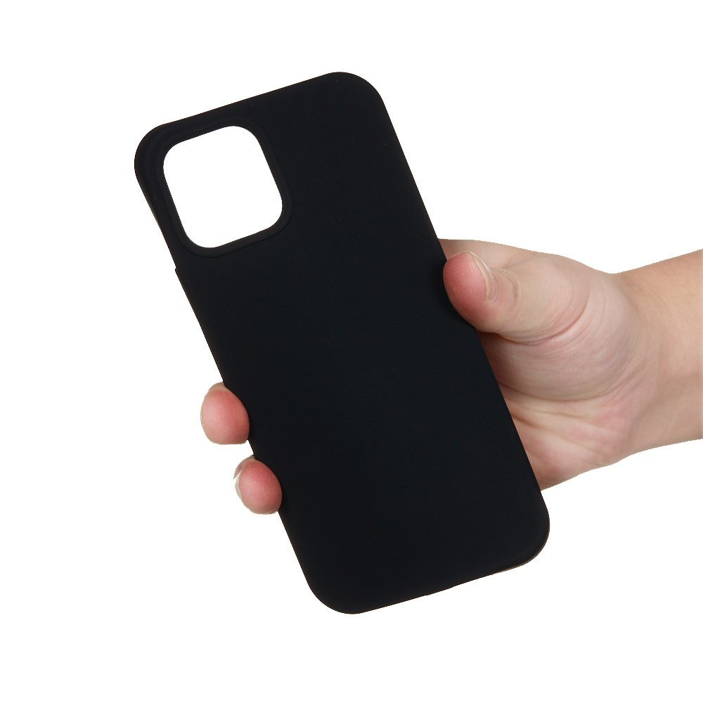 iPhone 15 Pro Silikon Case Hülle - Schwarz