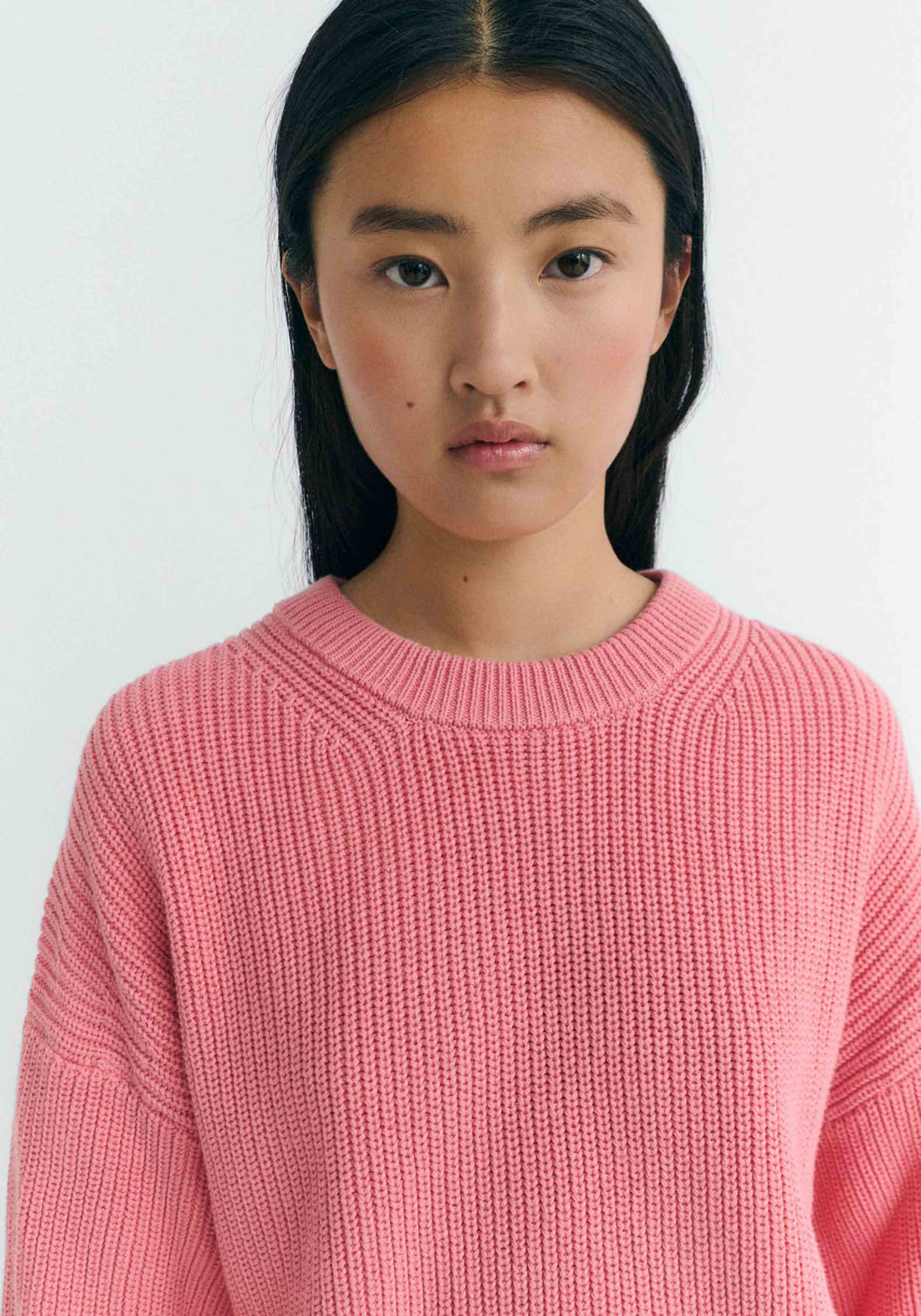 Thinking Mu Strickpullover Carmen Coral Pink