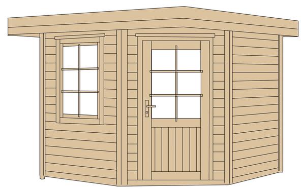 Weka Designhaus 213 Gr.1, ca. B278/H237/T278