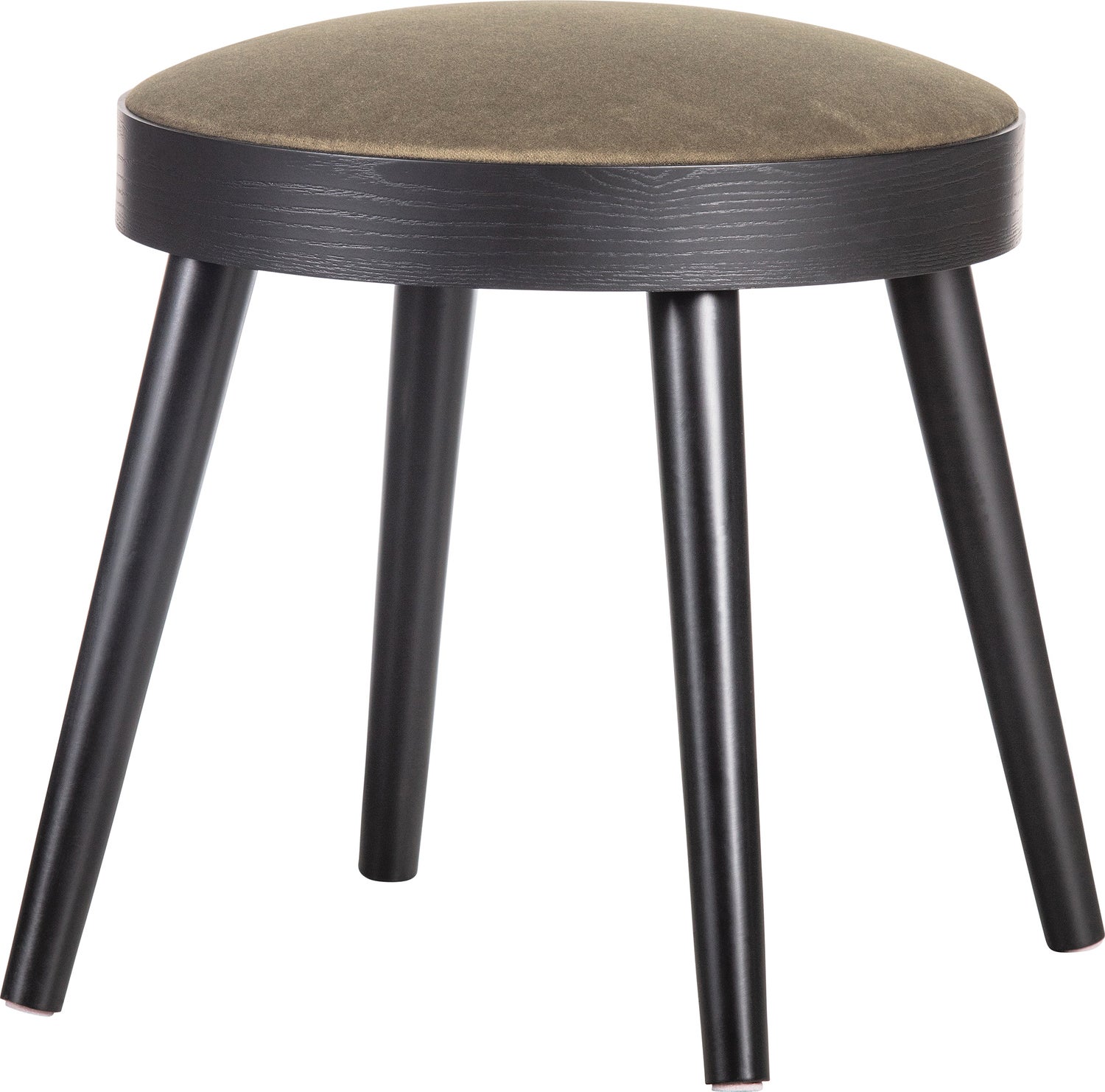 WOOOD kruk zwart D 38 H 38 cm
