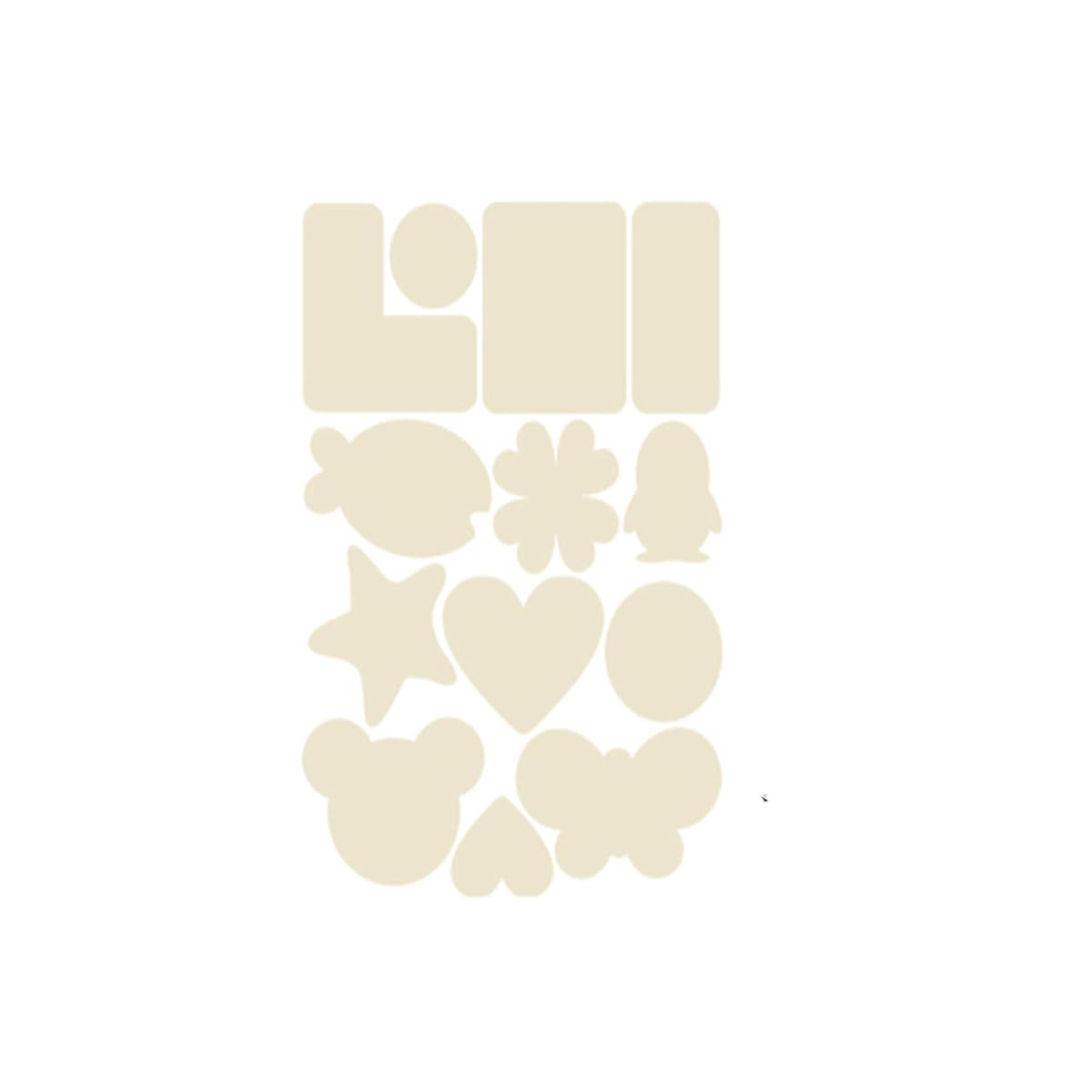 Selvklebende lapp for klutreparasjon Nylon Beige 5-ark