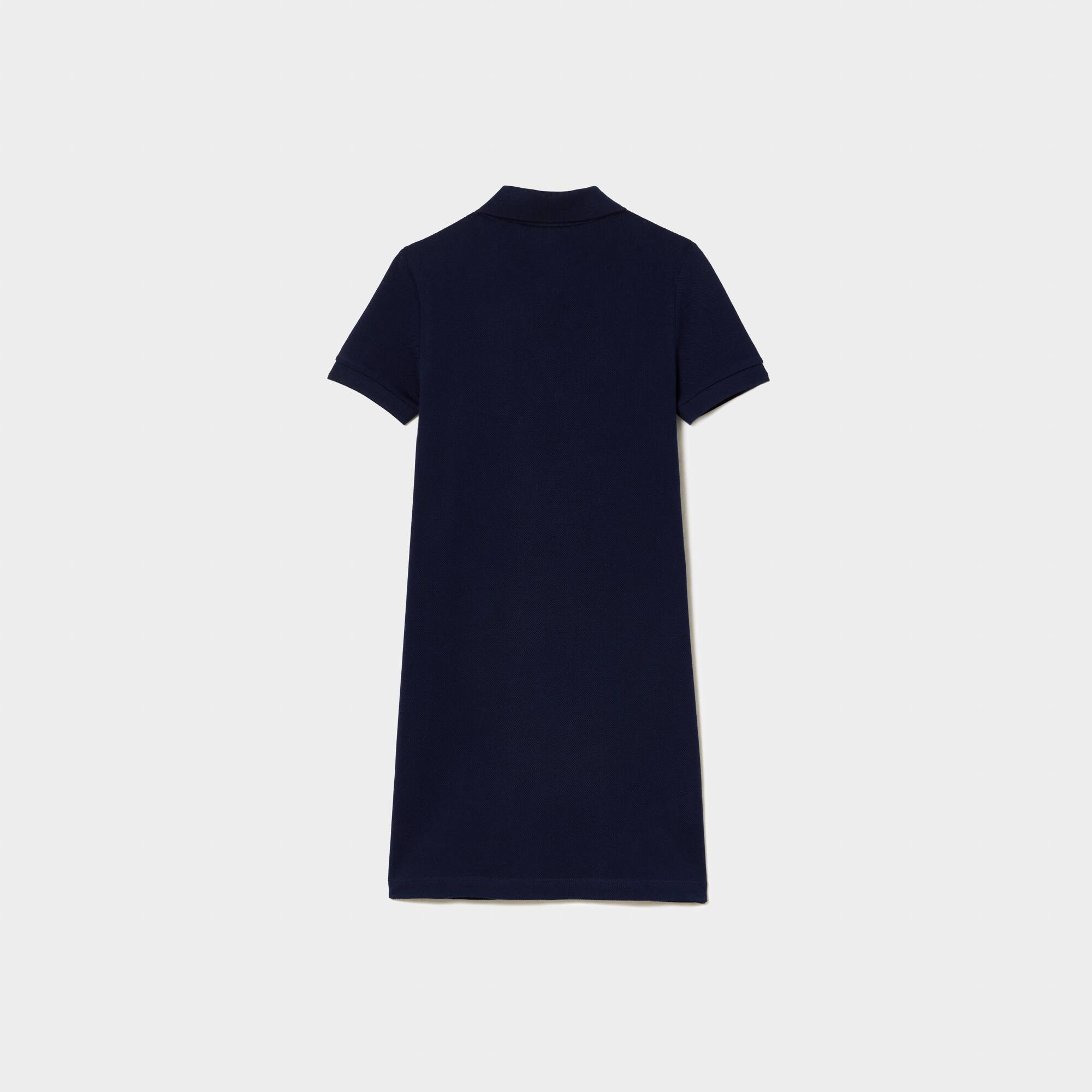 Mädchen Kleid im Polo-Style aus Baumwolle Hosen & Kleider - Blau - Lacoste - Mädchen