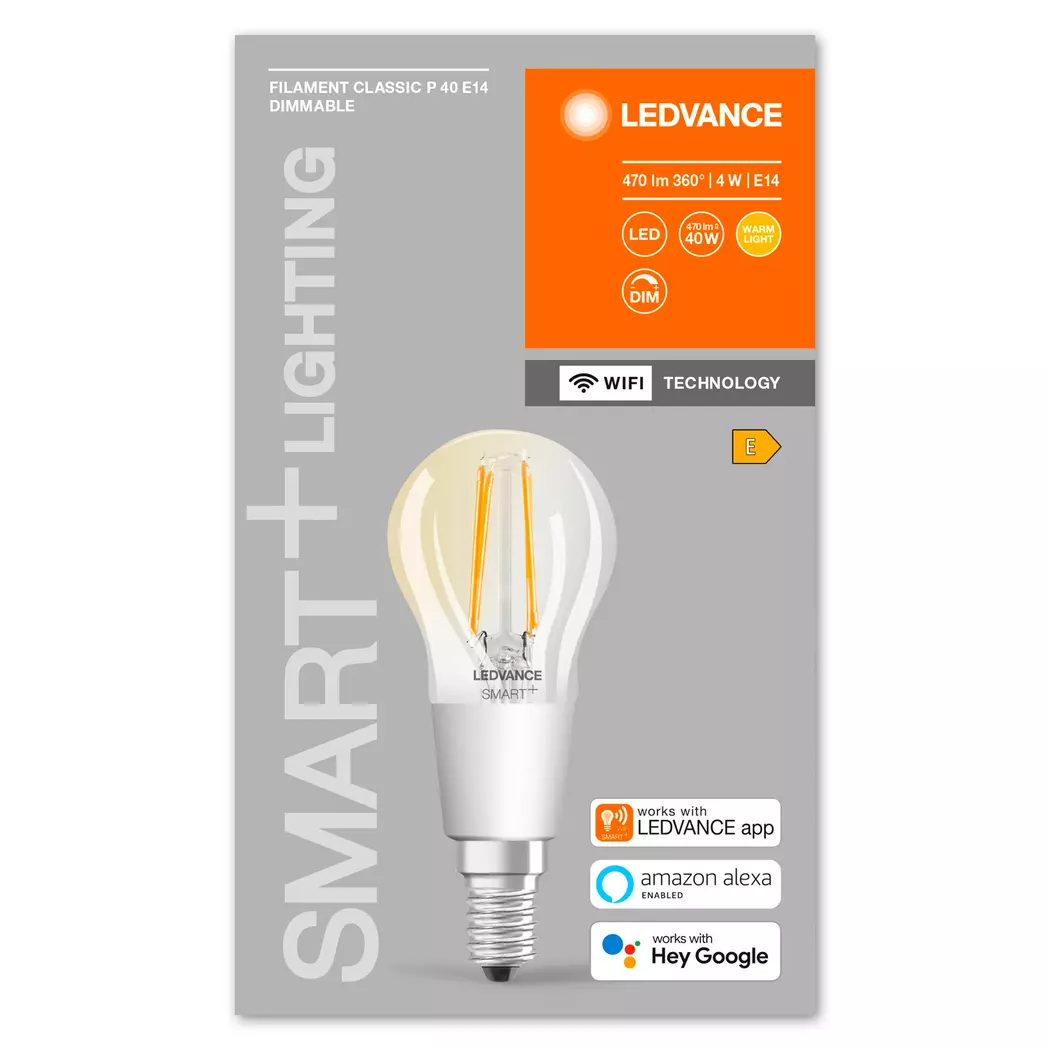 LED-Birnenform E14/4 Watt/Energie E