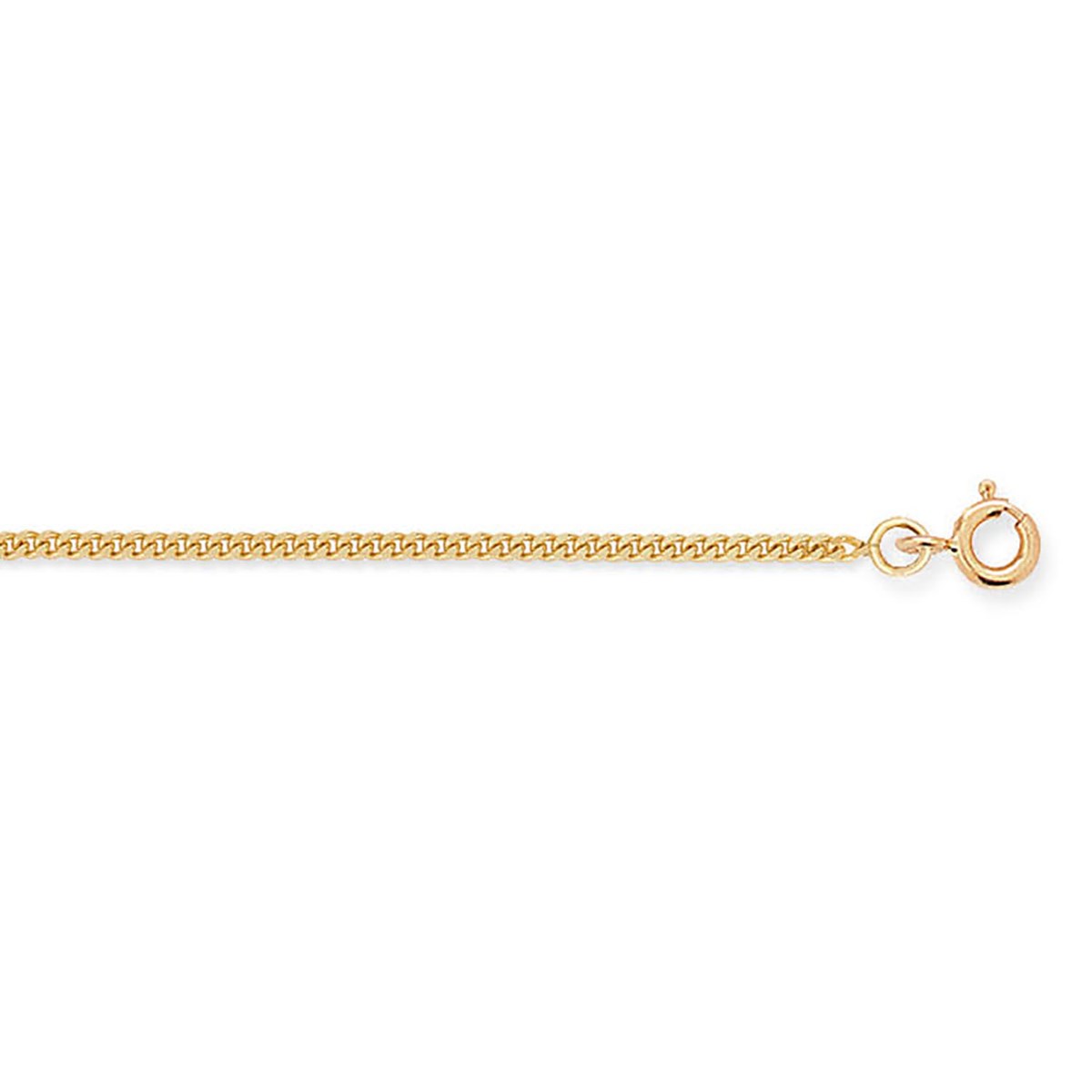 Chaine maille gourmette or jaune 18 carats 1.6 mm