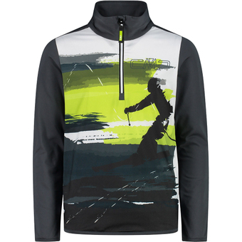CMP Boys Softech Sweat Skishirt Titanio Kinder