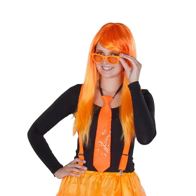 Hosenträger - für Erwachsene - orange