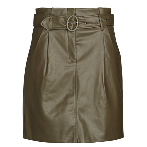 Vila - VICHOOSY HW COATED SKIRT - Marron