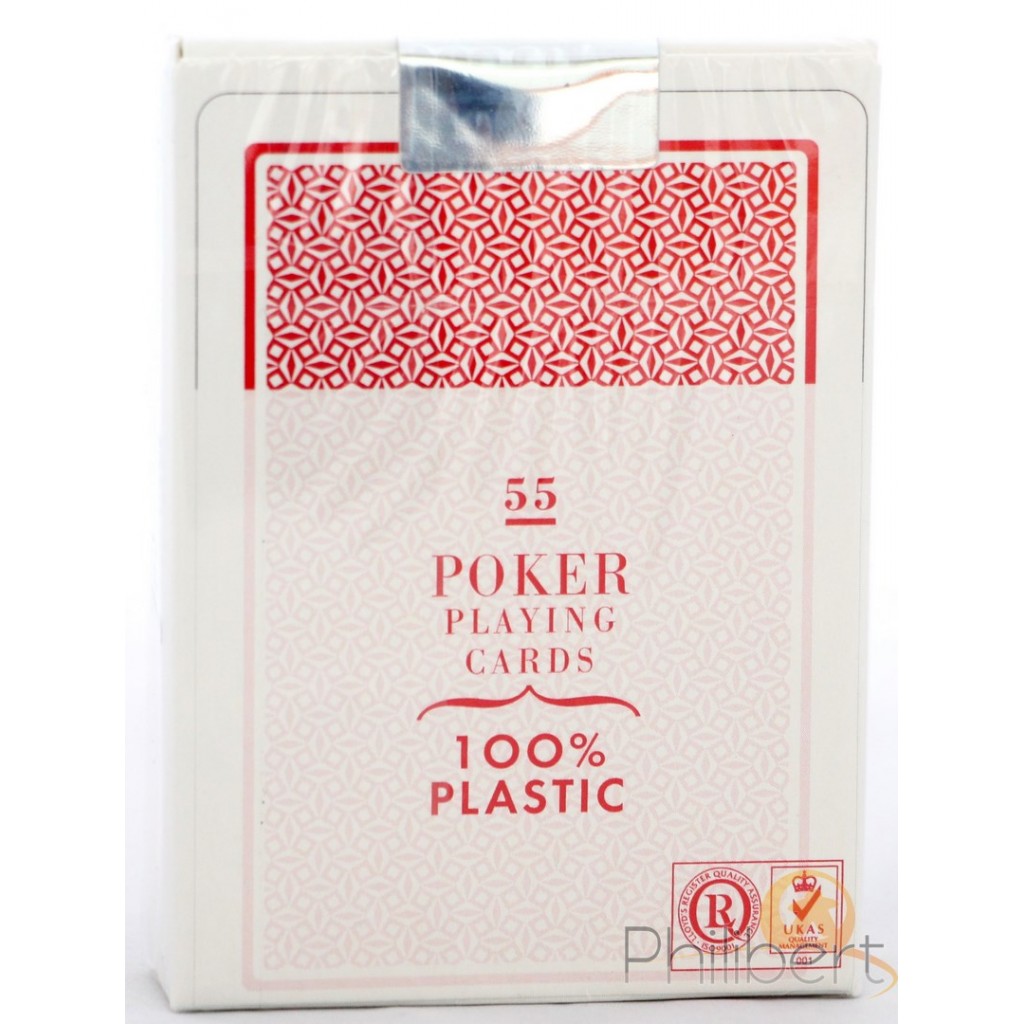 Jeu de 54 cartes Fournier format poker - Rouge