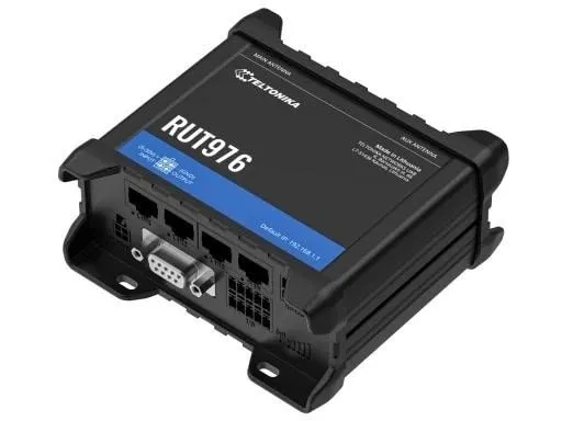 Teltonika RUT976 - Trådløs router - mesh - WWAN 4-port switch - 5G, LTE - 4G, 5G - DIN monterbar på skinne, væg-monterbar, overflademonterbar