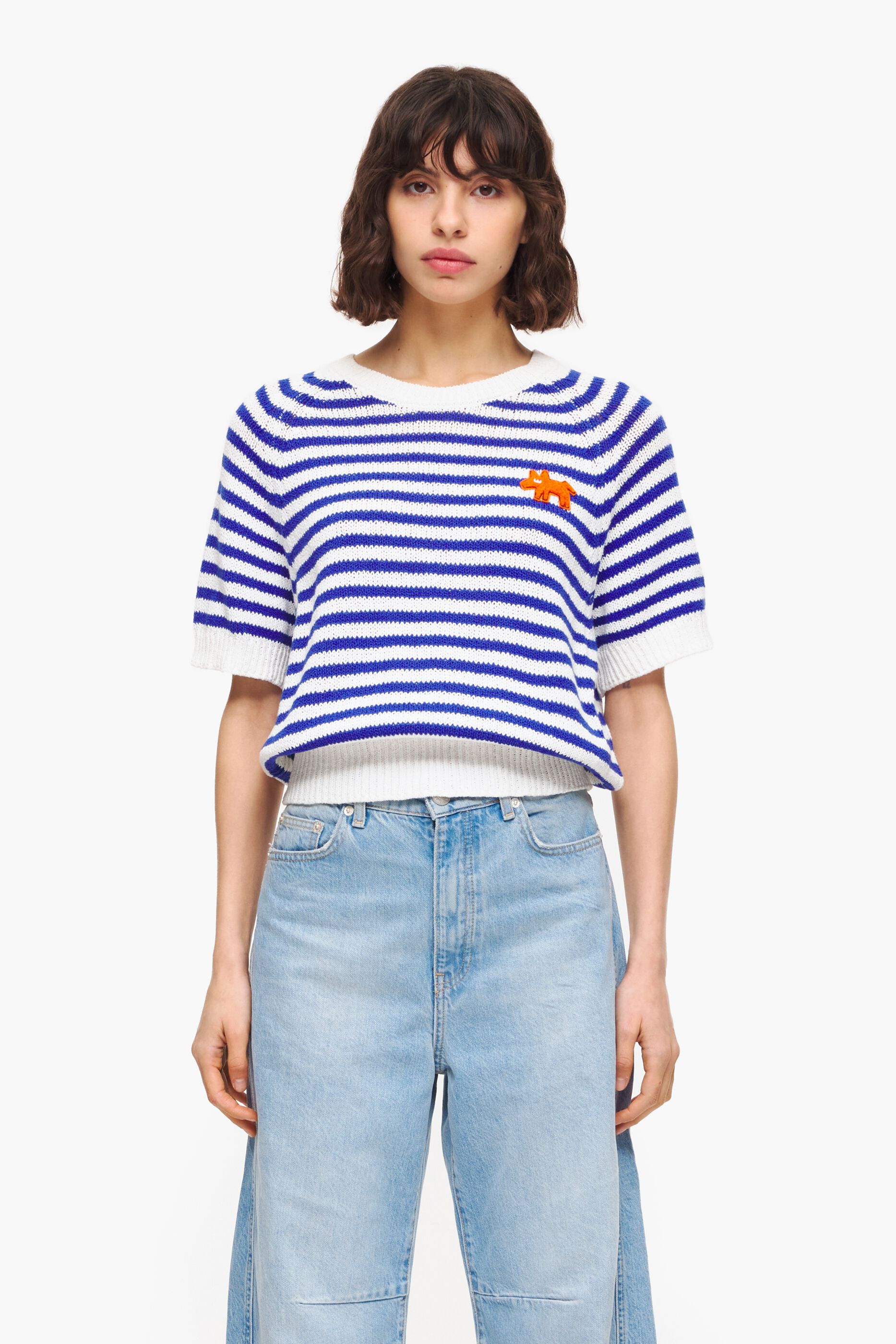 Camisa listrada azul