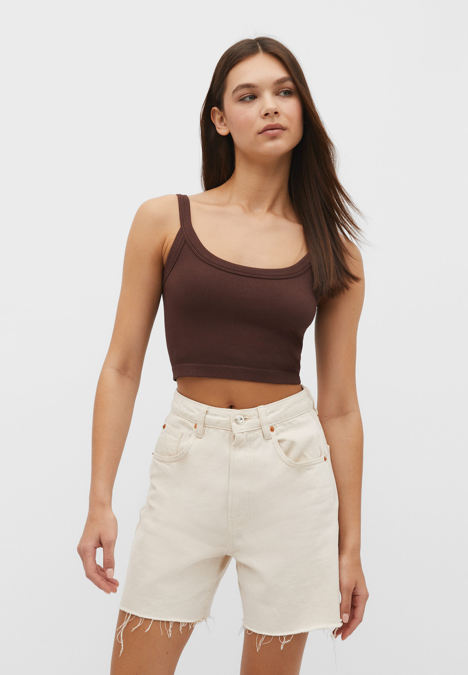 Top cropped de alcinha