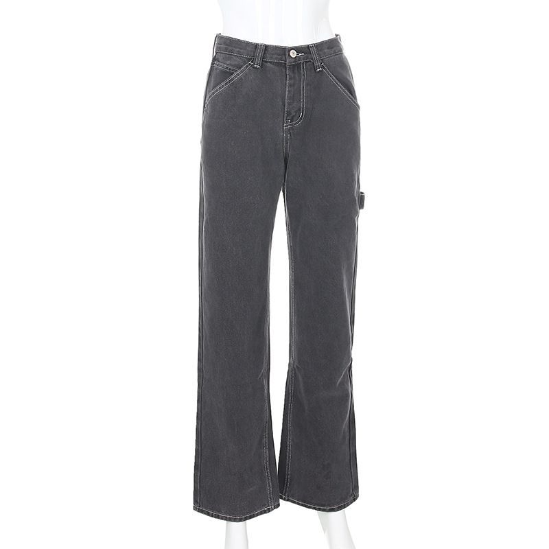 Sosana - Boyfriend jeans met hoge taille en wijde pijpen