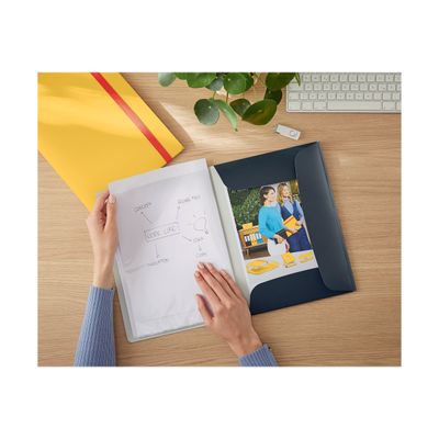 Leitz Cosy Mobile - Porte vues avec élastique - 40 vues - gris