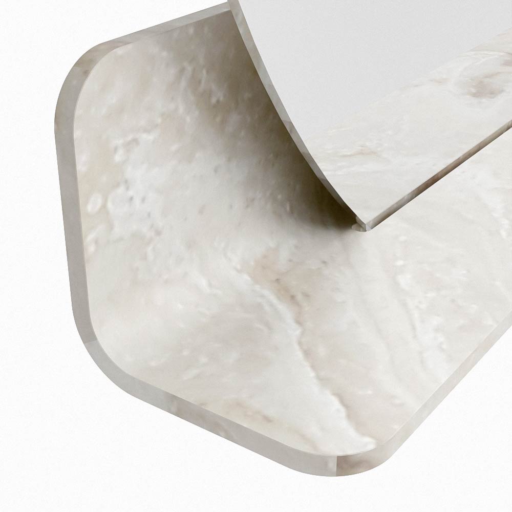 Mondiaz Spot spiegel rond Ø90cm met planchet frappe