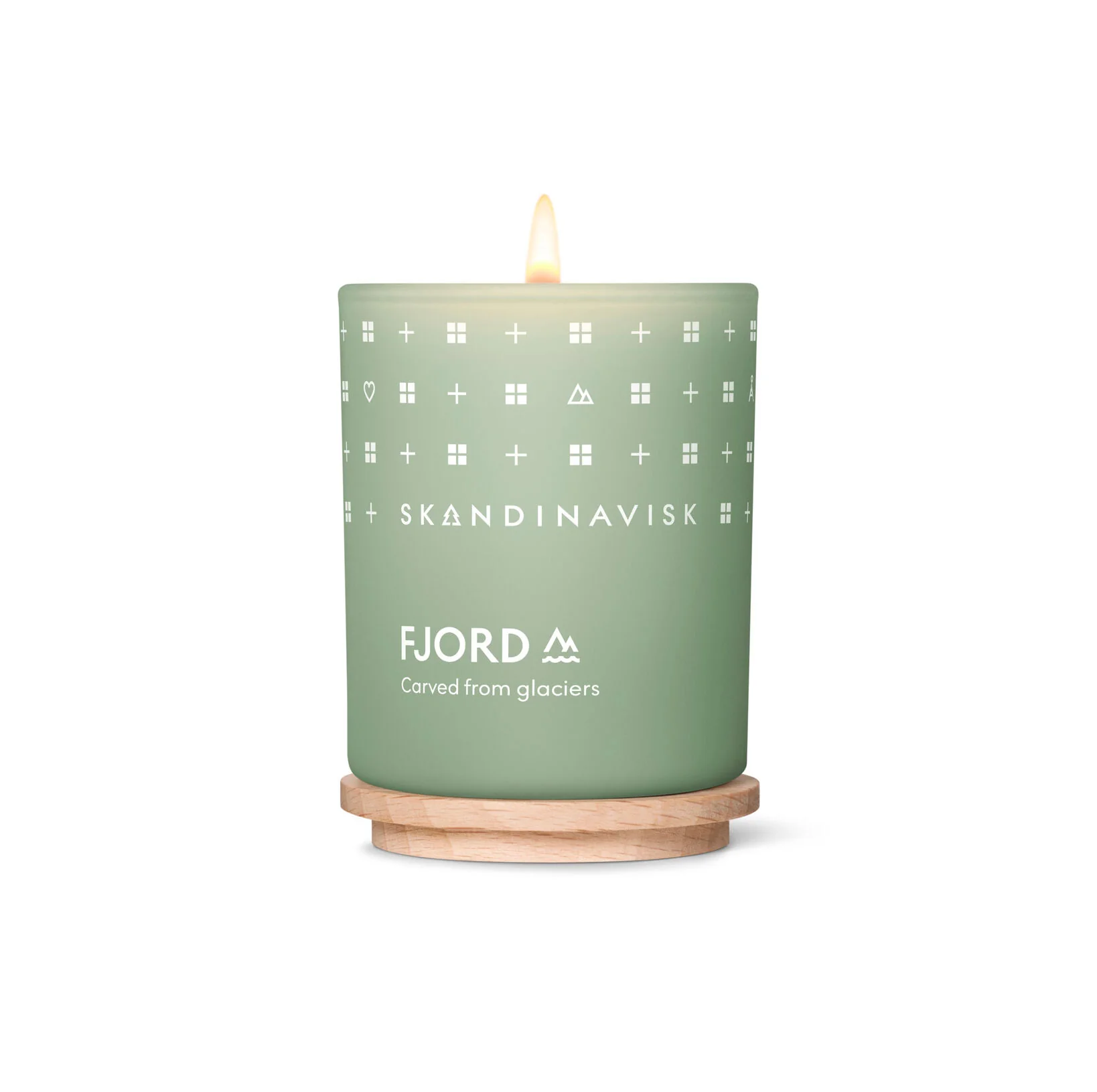 Skandinavisk  Fjord duftlys, 65g. - Fjord green