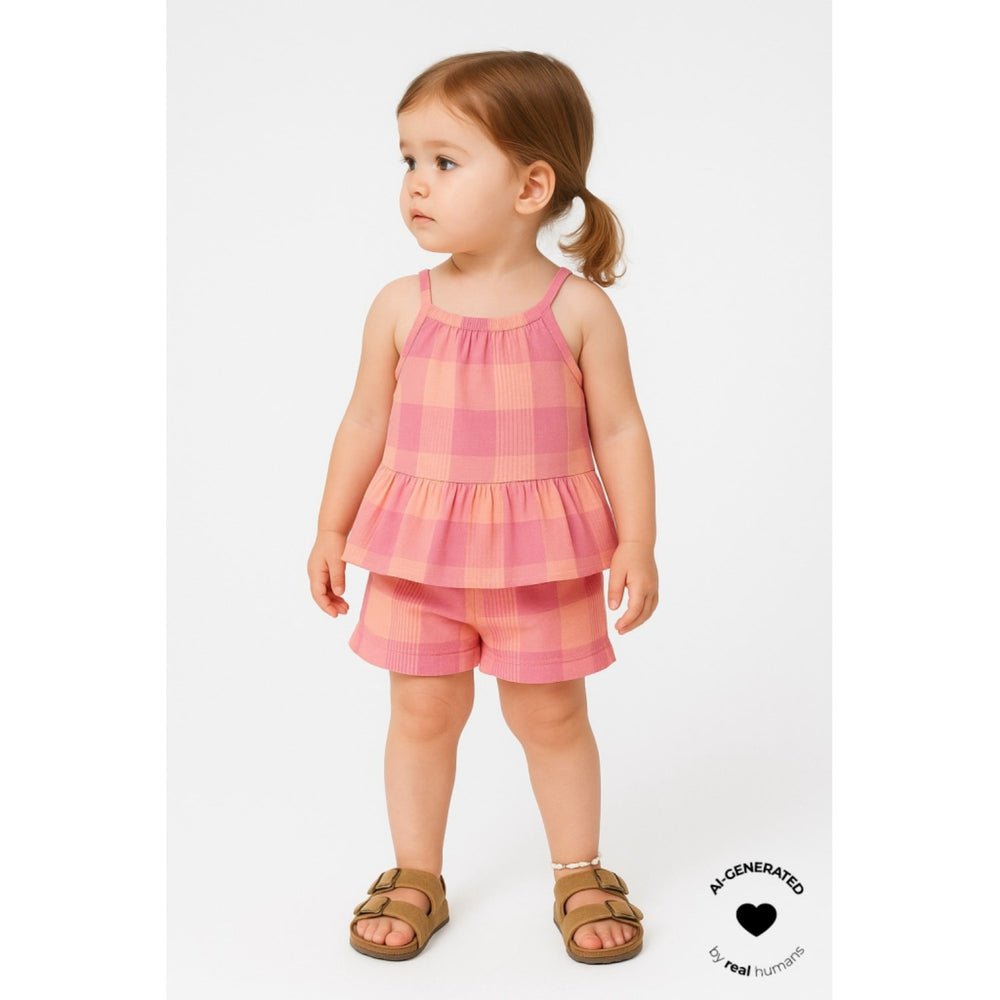 Køb THE NEW Siblings Cashmere Rose Checked Tnsttassie Shorts