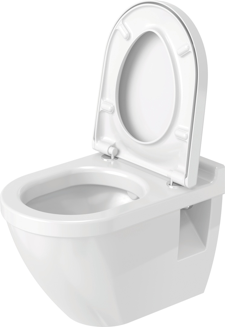 Duravit Starck 3 hangend toilet met softclose zitting wit glans