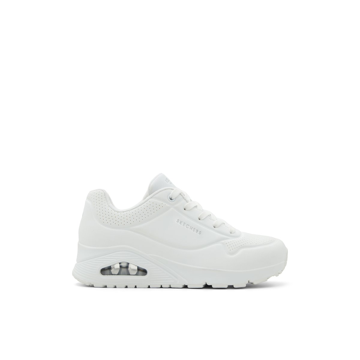 2X les points-Uno_soa-l-Baskets - Talon plat - Autre Blanc