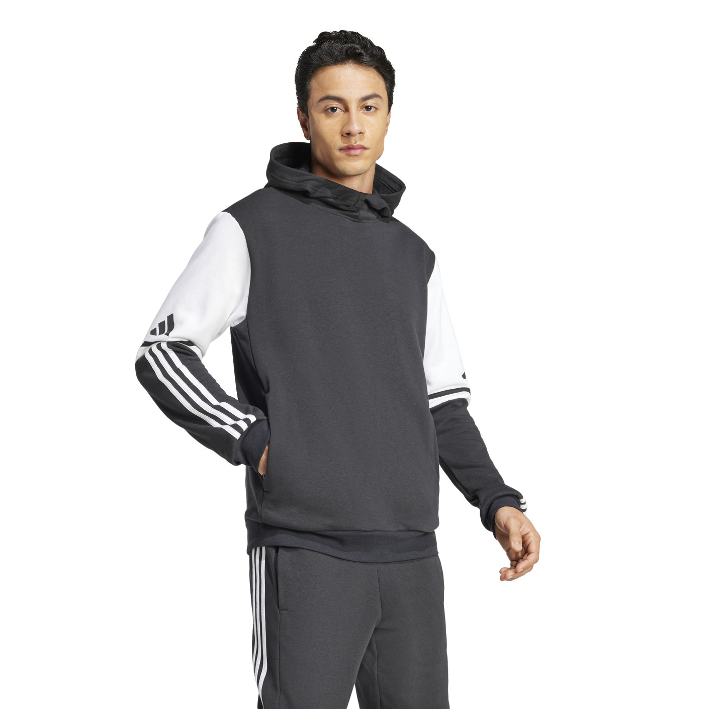 adidas Squadra 25 Sweat Hooded Trainingspak Zwart Wit