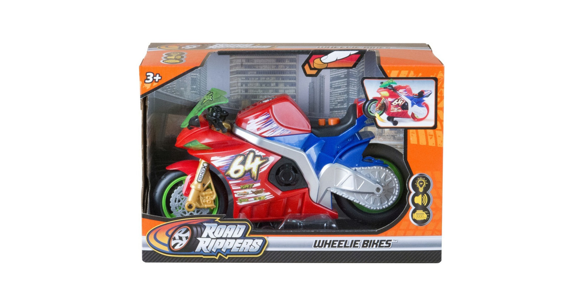 NikkoRoad Rippers - Wheelie Bikes: Nitro Race Bike Speelgoedvoertuig