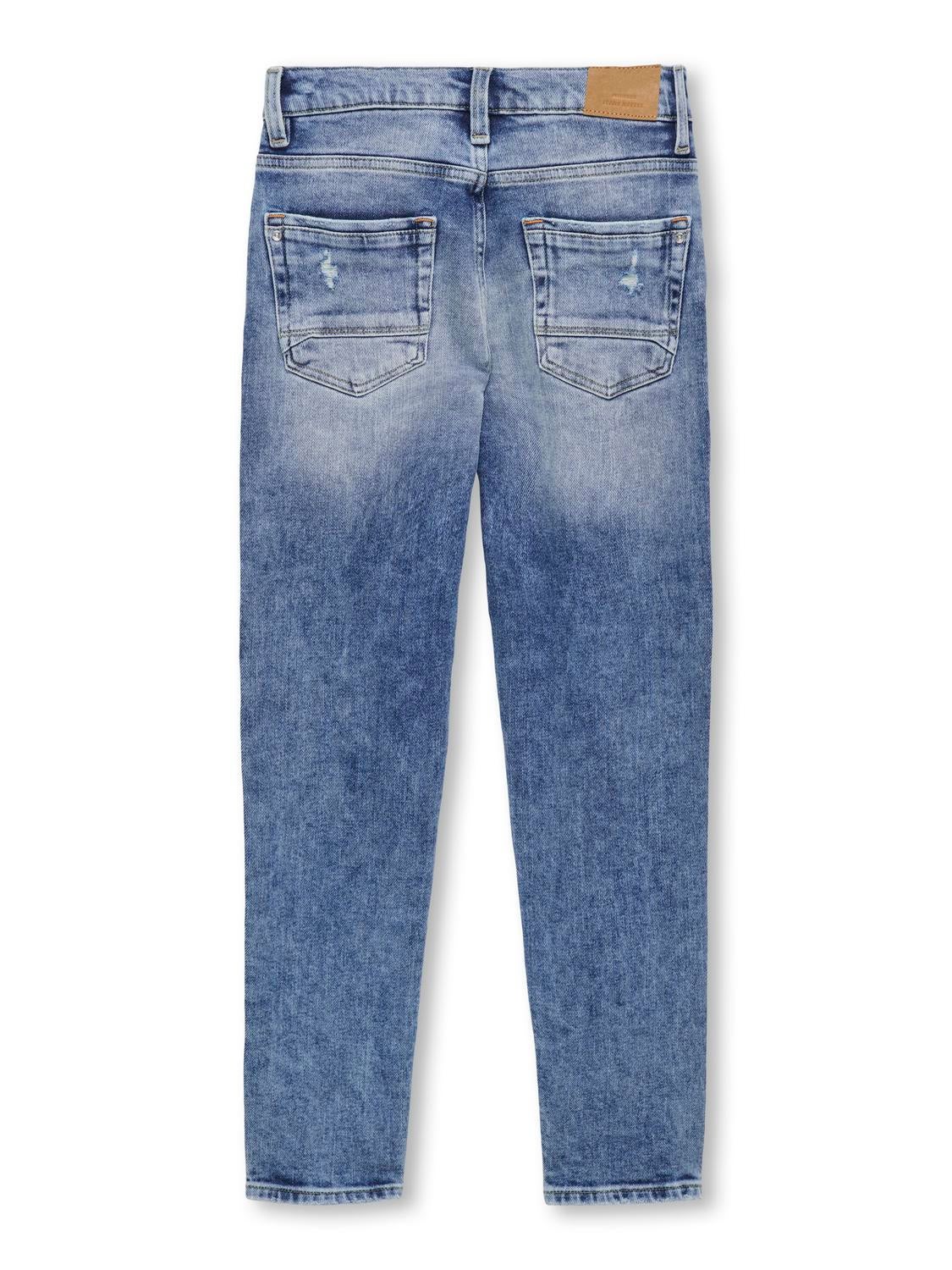 KOBDENVER Mittlere Taille Verjüngt Jeans Medium Blue Denim
