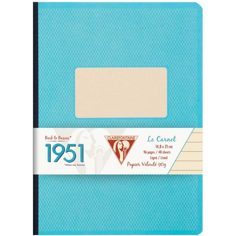 Carnet brochure dos toilé collection 1951 A5 192 pages ligné