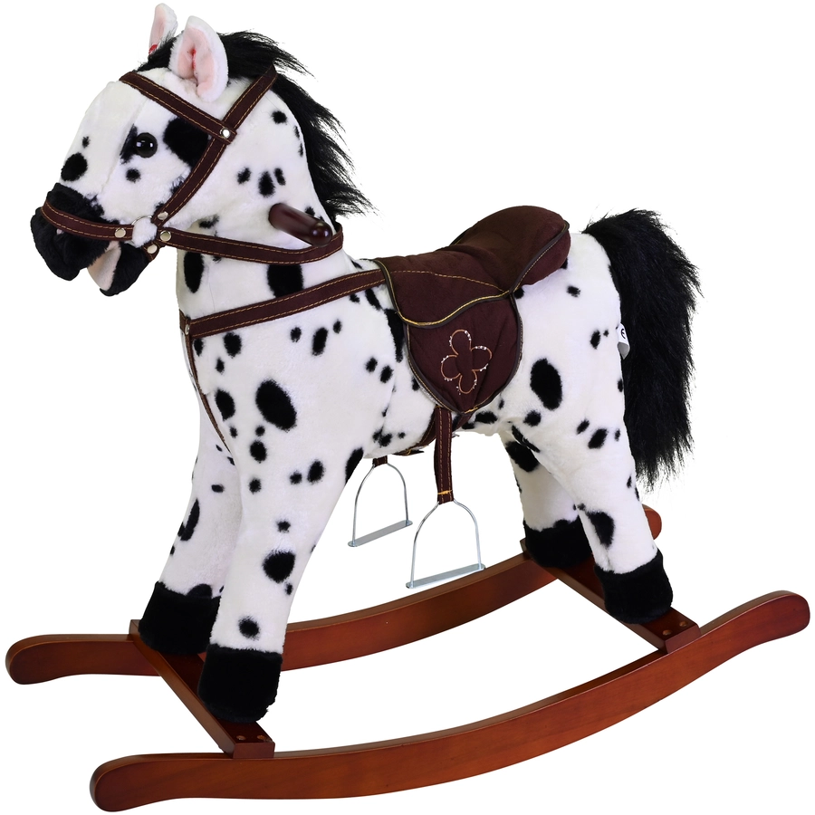knorr toys® Schaukelpferd Appaloosa schwarz
