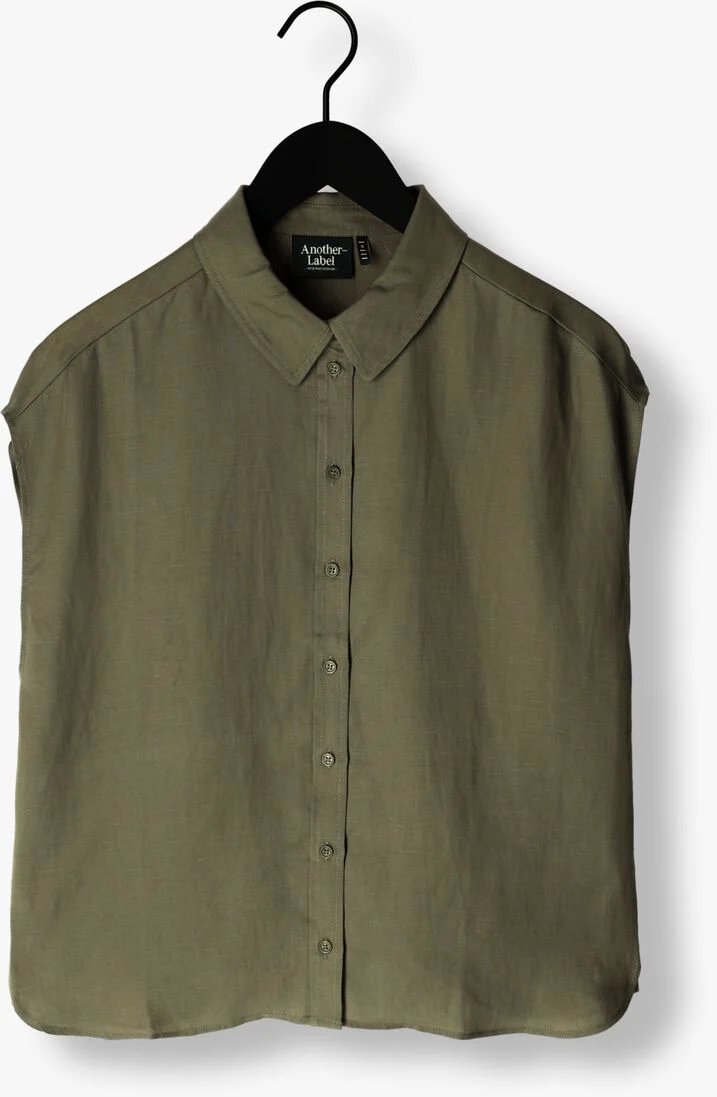 ANOTHER LABEL olijf another label blouse benoite tencel shirt s/s