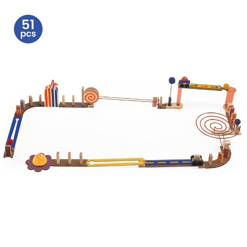 Djeco kettingreactiespel zig & go junior - racer - 51st