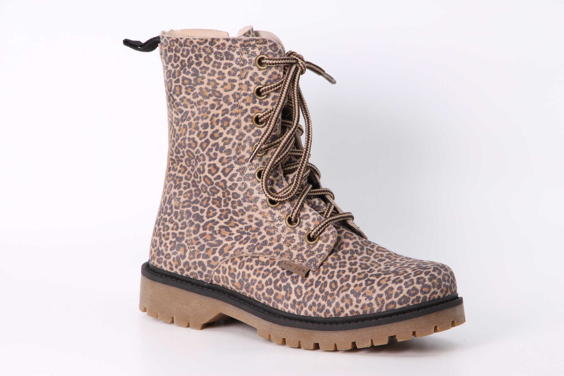 Lulu Wool High LaceZip Tex taupe leo