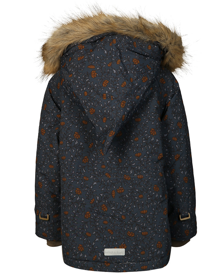 Funktions-Winterjacke MATWANG mit Kunstfellbesatz in dunkelblau